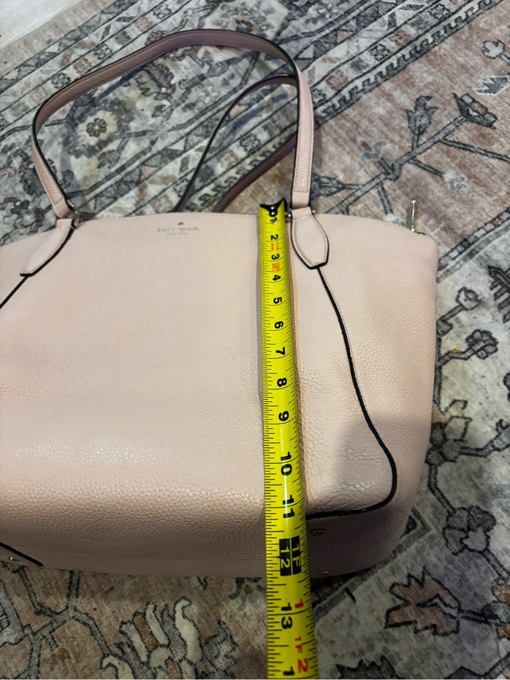 kate spade Pebbled Tote in Pale Pink